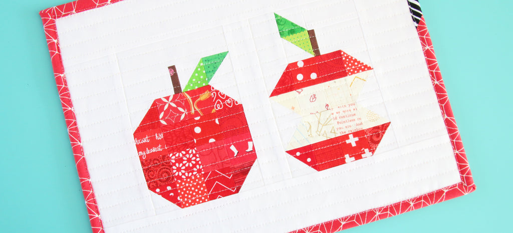 Free Patchwork Apple Mini Quilt Pattern