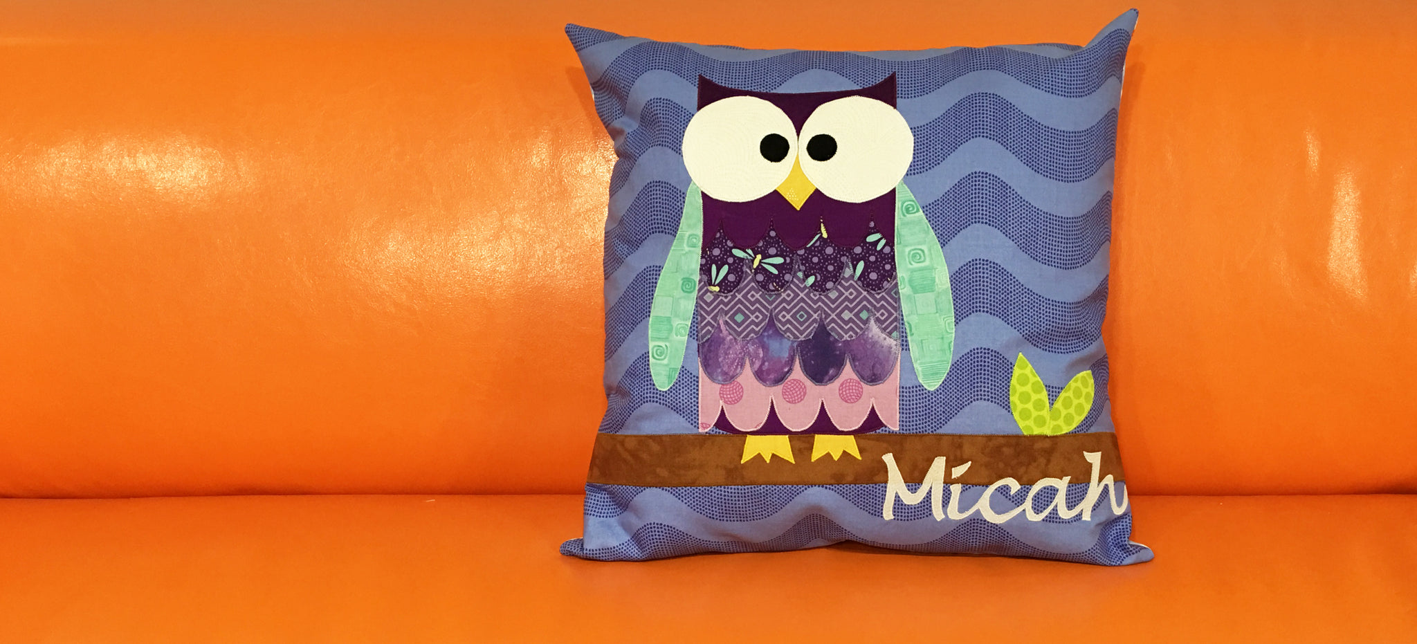 Hootsville Row Pattern Hack Pillow
