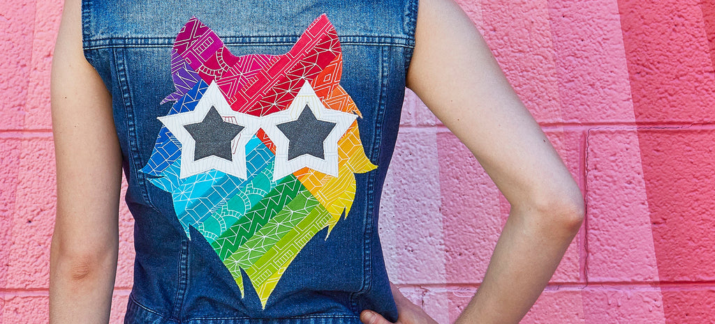 Free Groovy Wolf Appliqué Pattern