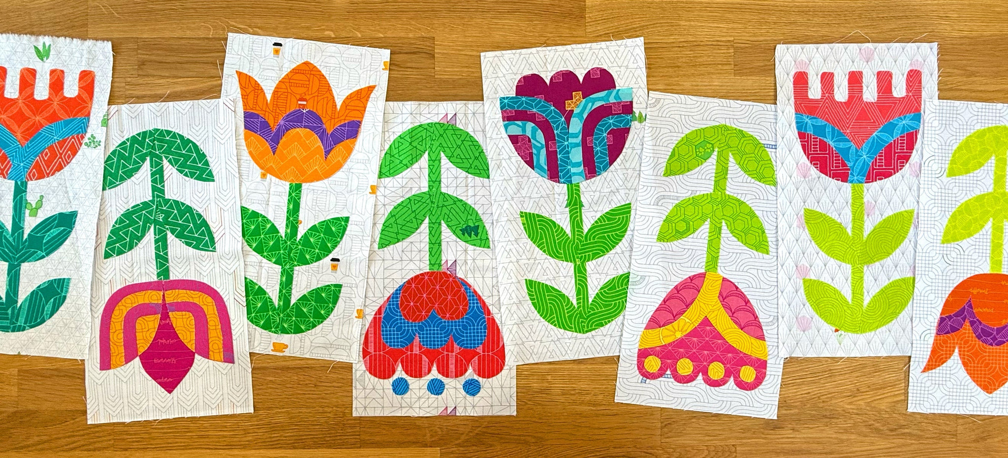 Introducing Tulip Terrace Quilt & Table Runner Pattern — Time to Bloom 🌷