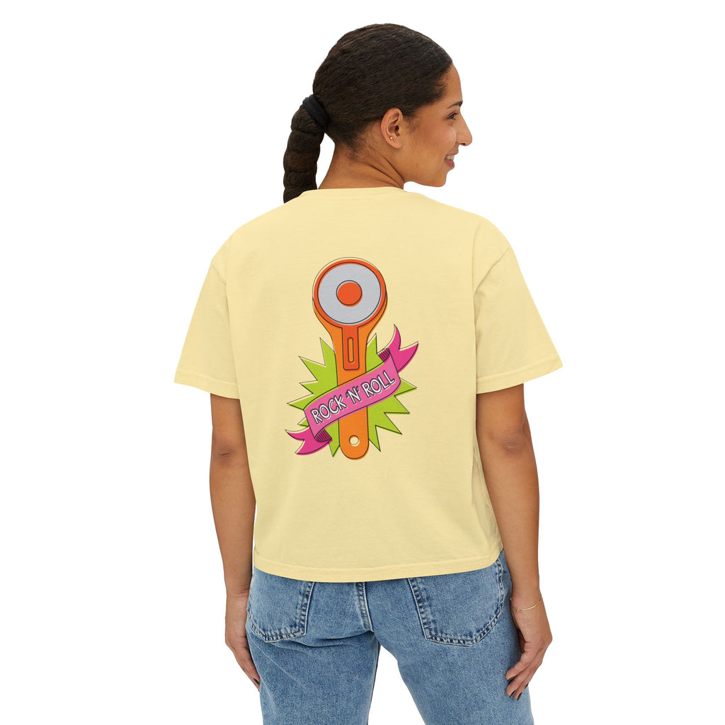 Rockin Rotary Cutter Women's Boxy Tee