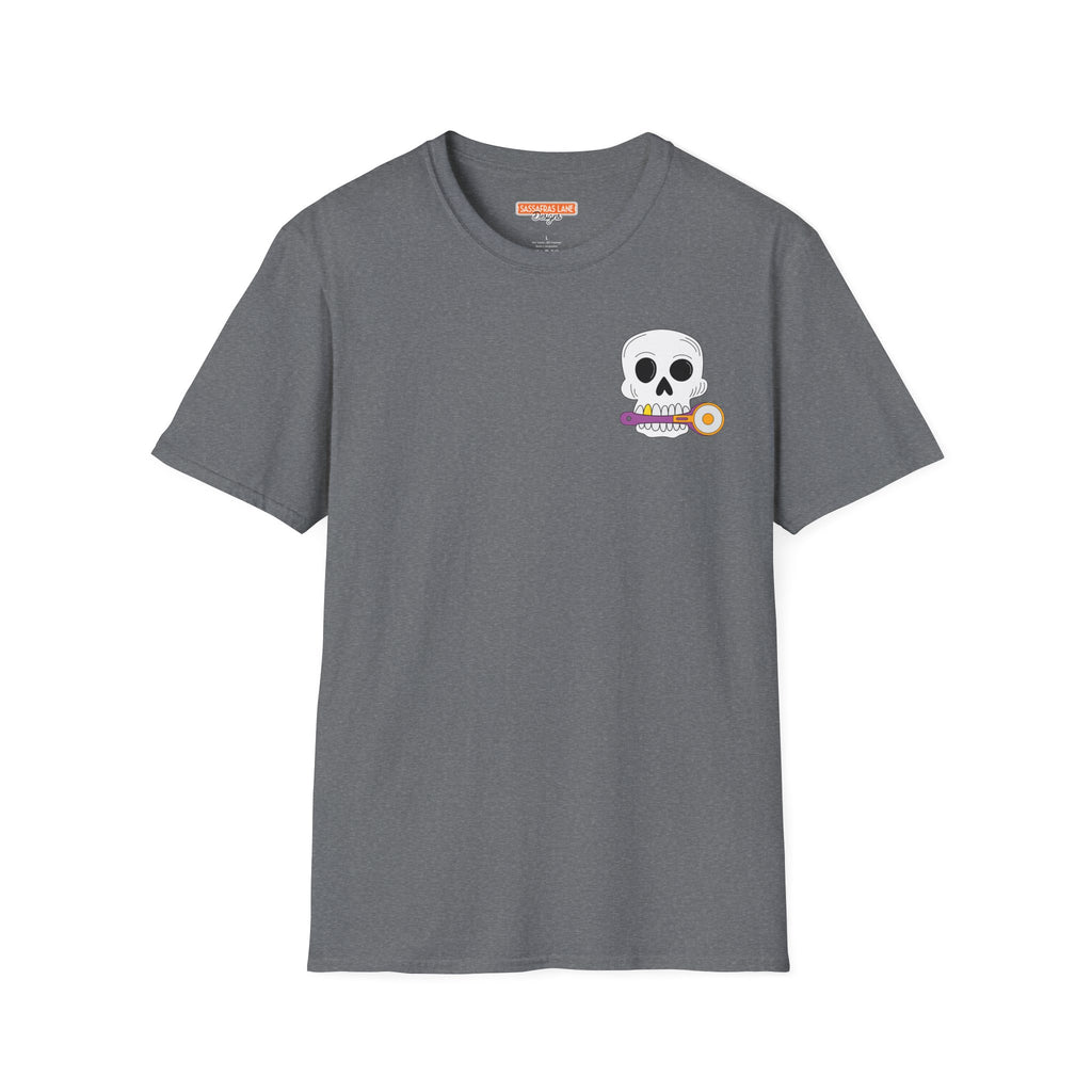Skull with Rotary Cutter Logo T-Shirt