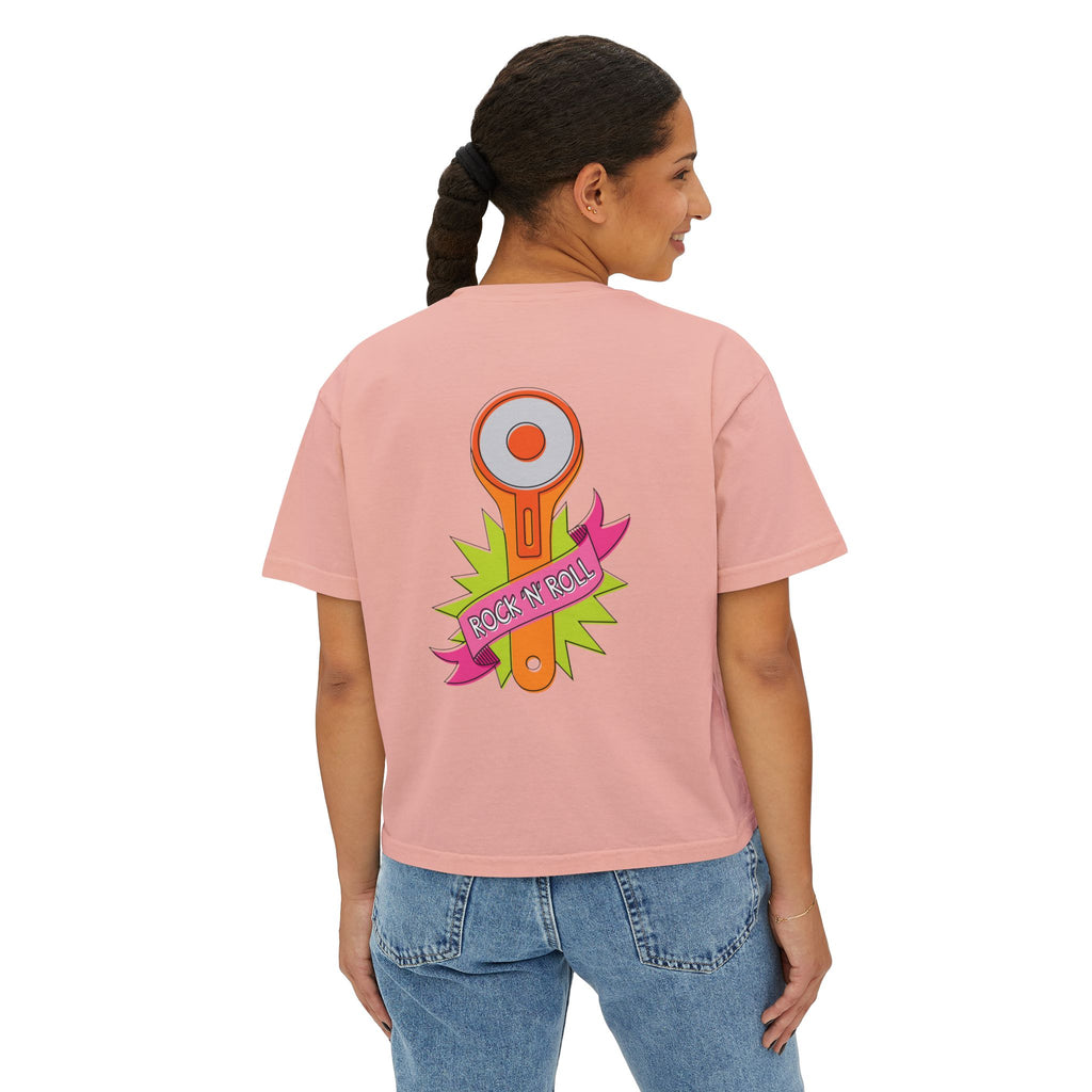 Rockin Rotary Cutter Women's Boxy Tee