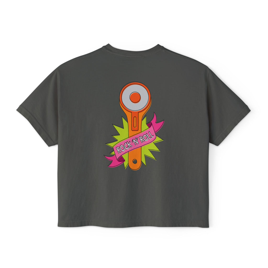 Rockin Rotary Cutter Women's Boxy Tee