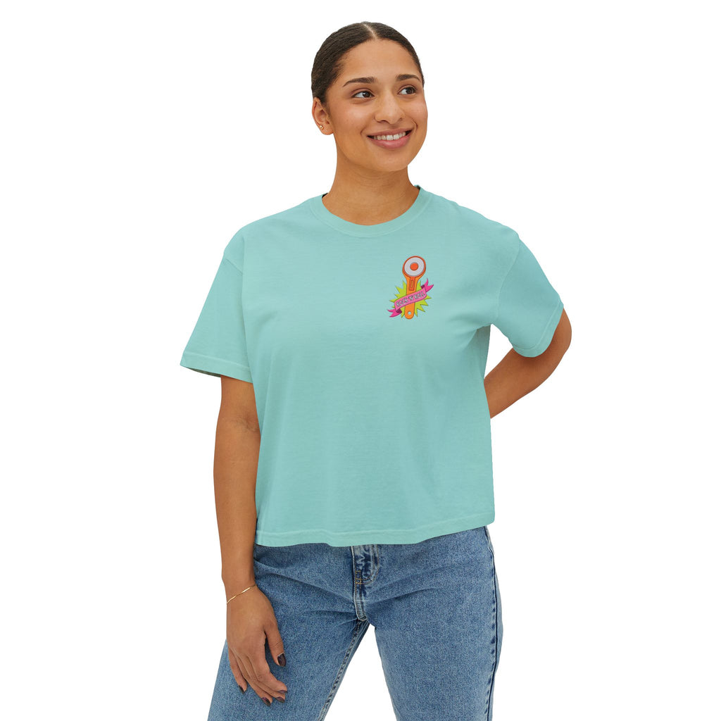 Rockin Rotary Cutter Women's Boxy Tee