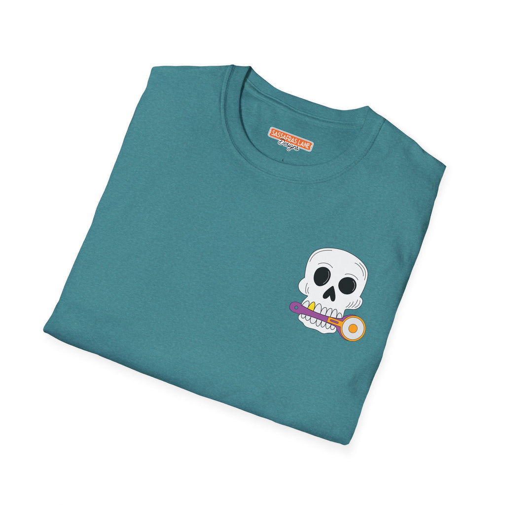 Skull with Rotary Cutter Logo T-Shirt