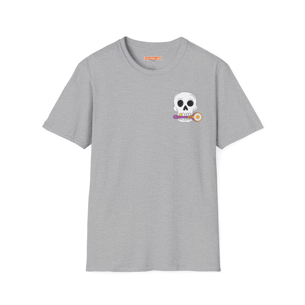 Skull with Rotary Cutter Logo T-Shirt