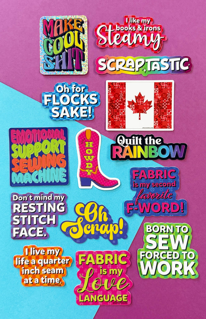 Glitter Make Cool Sh!t Sticker