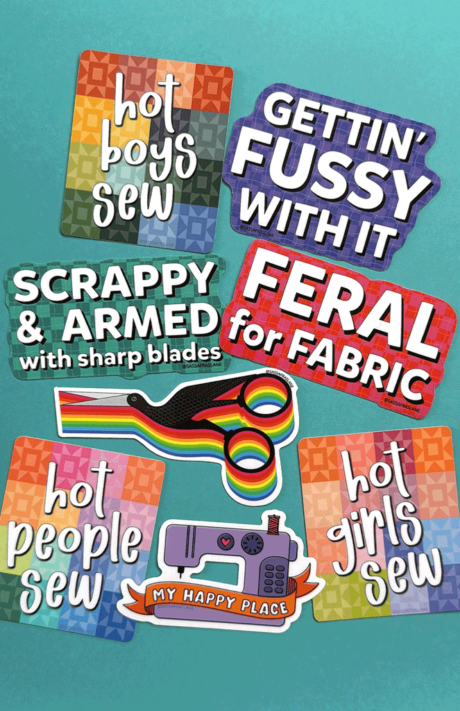 Hot Boys Sew Sticker