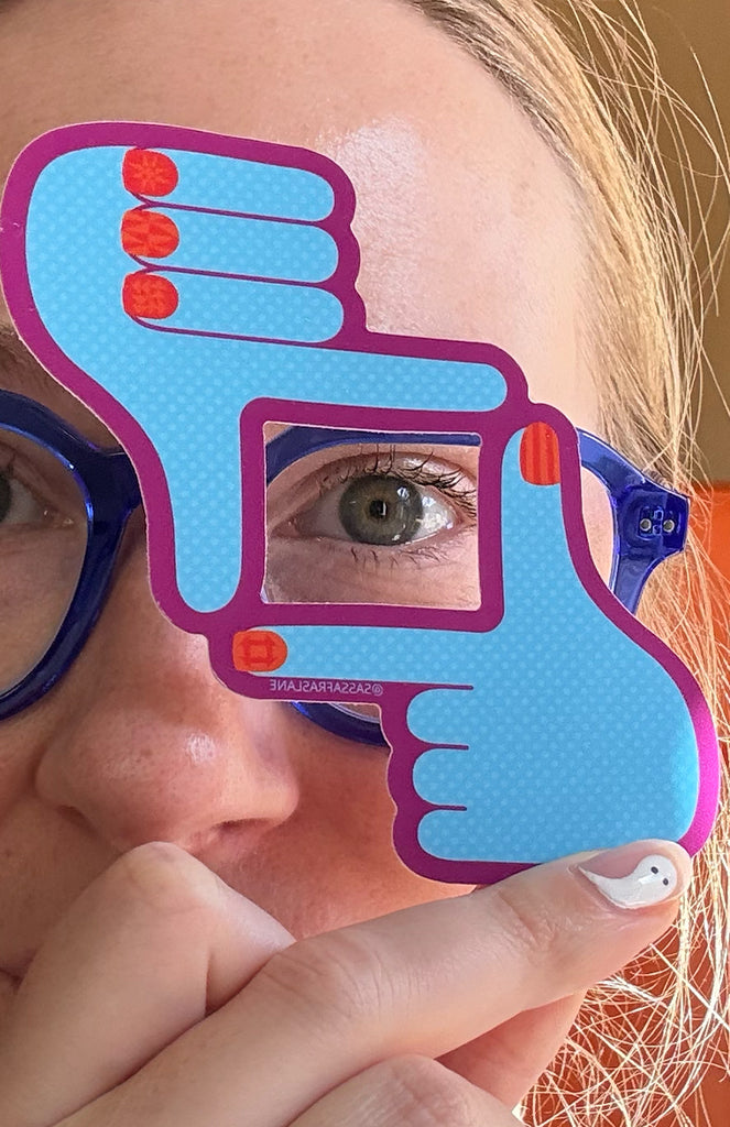 Fussy Frame Hands Sticker