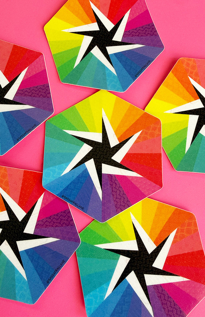 Astral Avenue Block Sticker