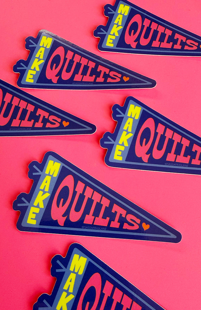 Make Quilts Camp Banner Sticker