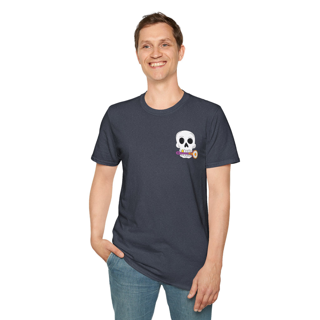 Skull with Rotary Cutter Logo T-Shirt