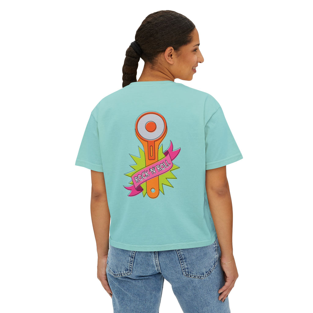 Rockin Rotary Cutter Women's Boxy Tee