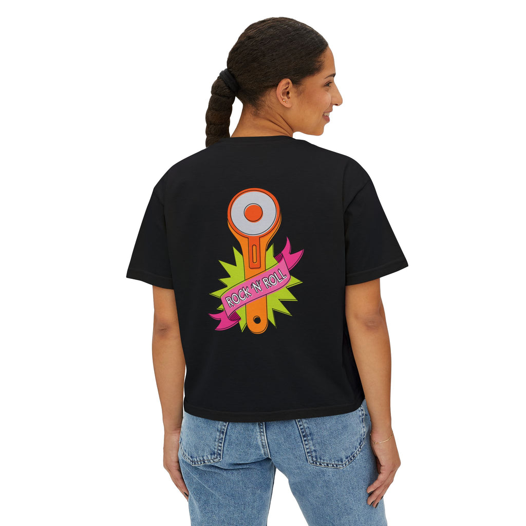 Rockin Rotary Cutter Women's Boxy Tee