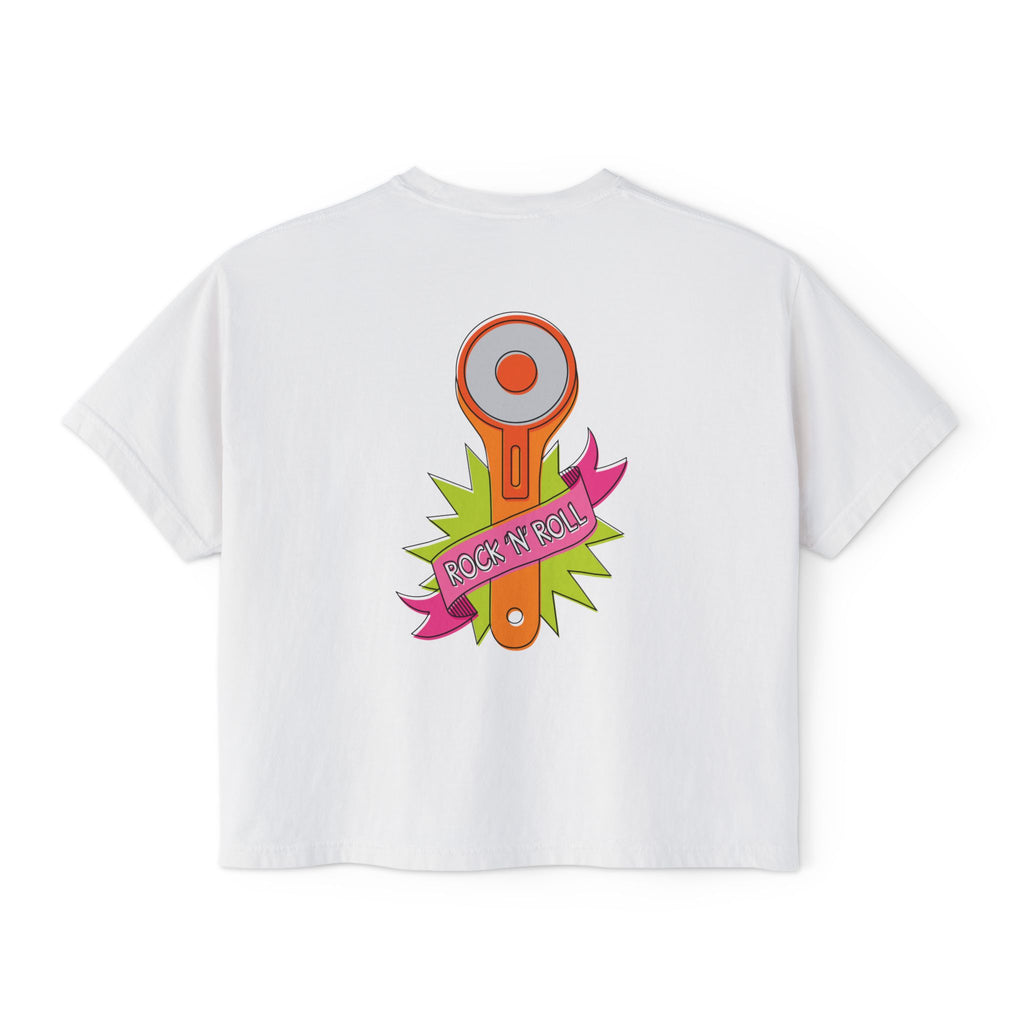 Rockin Rotary Cutter Women's Boxy Tee