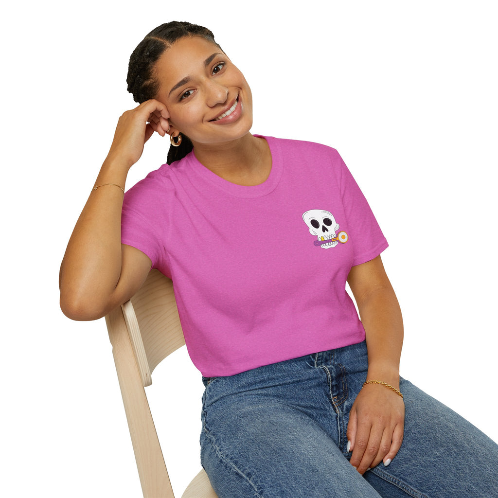 Skull with Rotary Cutter Logo T-Shirt