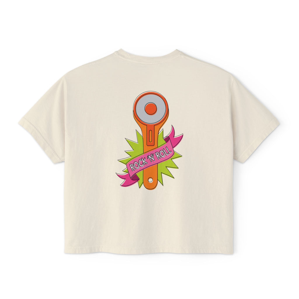 Rockin Rotary Cutter Women's Boxy Tee