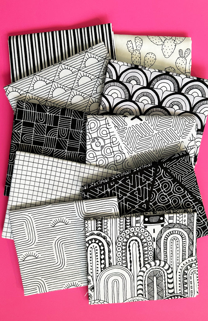 Black & White Fat-Quarter Bundles