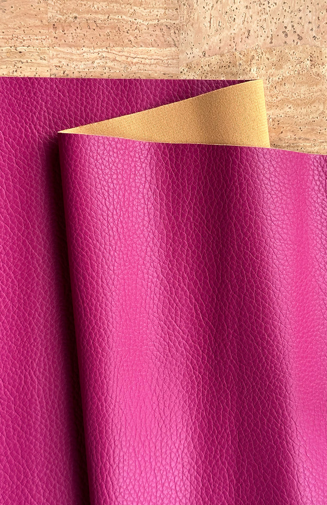 Berry Pebbled Faux Leather