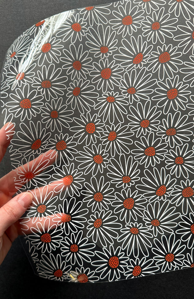 Funky Daisies Clear TPU Vinyl