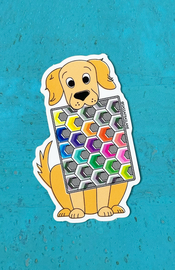 Dog & Mini Darby Road Quilt Sticker