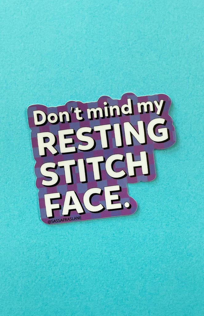Resting Stitch Face Sticker