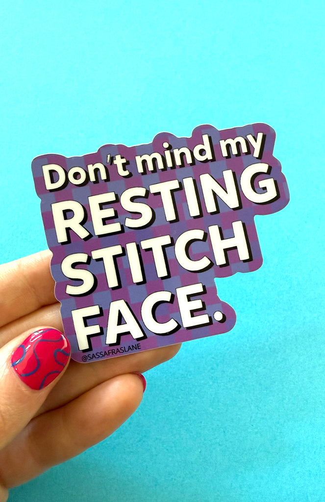 Resting Stitch Face Sticker