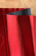 Metallic Red Pebbled Faux Leather