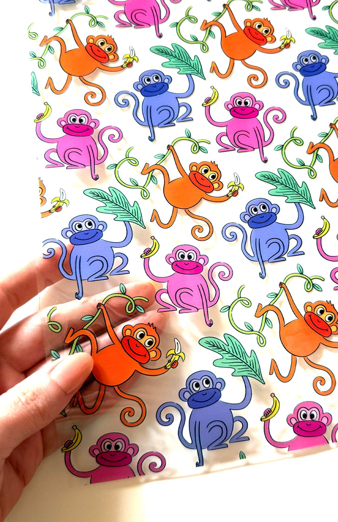 Monkeying Around Clear TPU Vinyl