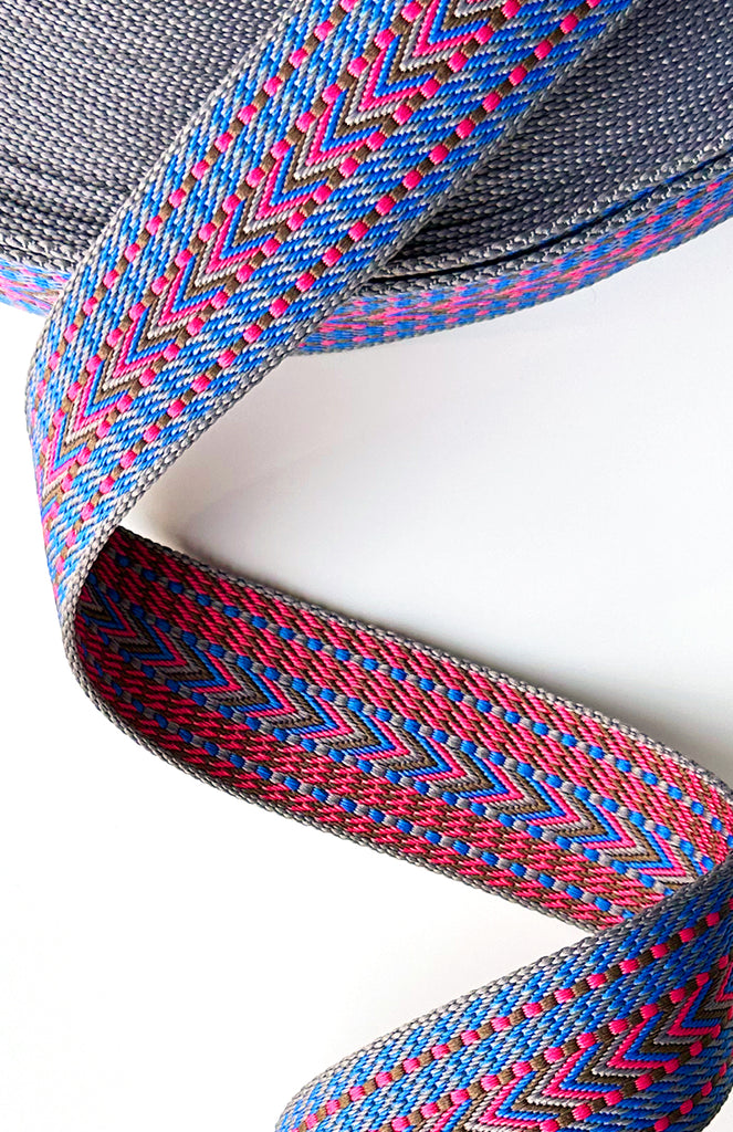 Blue & Pink Peaks - 2in Handle Webbing