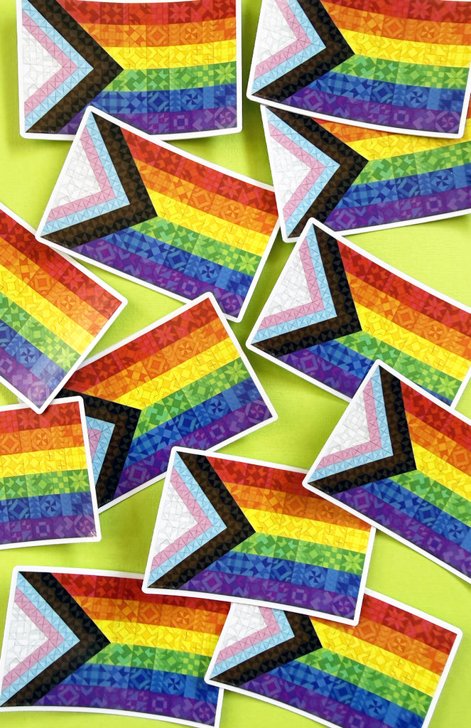 Quilty Pride Flag Sticker
