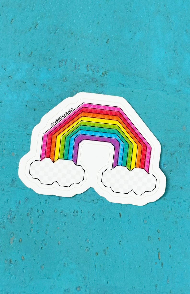 Happy Highway Rainbow Sticker