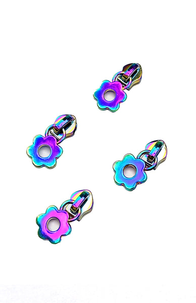 アクセサリー arare.0316 sama Iridescent Flower Zipper Pulls – Sassafras Lane Designs