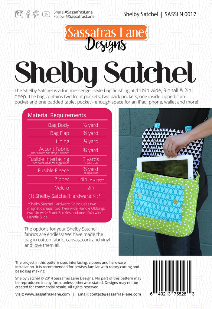 Shelby Satchel Bag Pattern