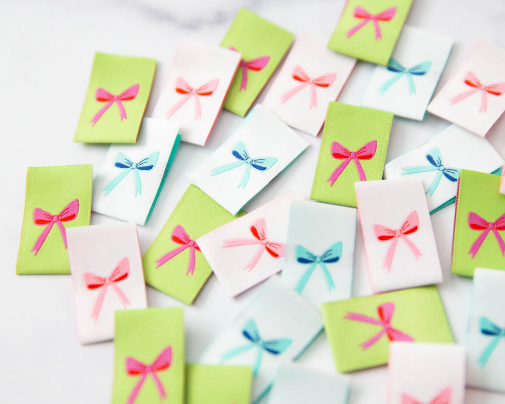 "Bows" Sew-in Labels