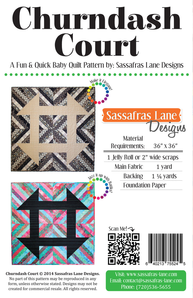 Churndash Court Quilt Pattern