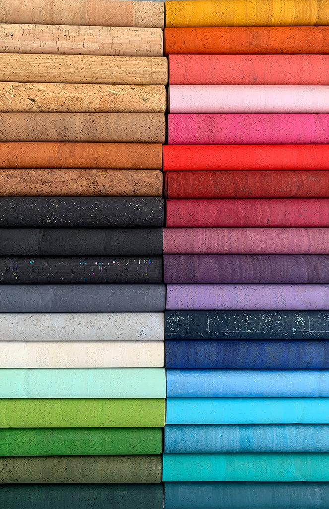 Cork Fabric for Bag Making 5 Designs Per 1/4 Metre
