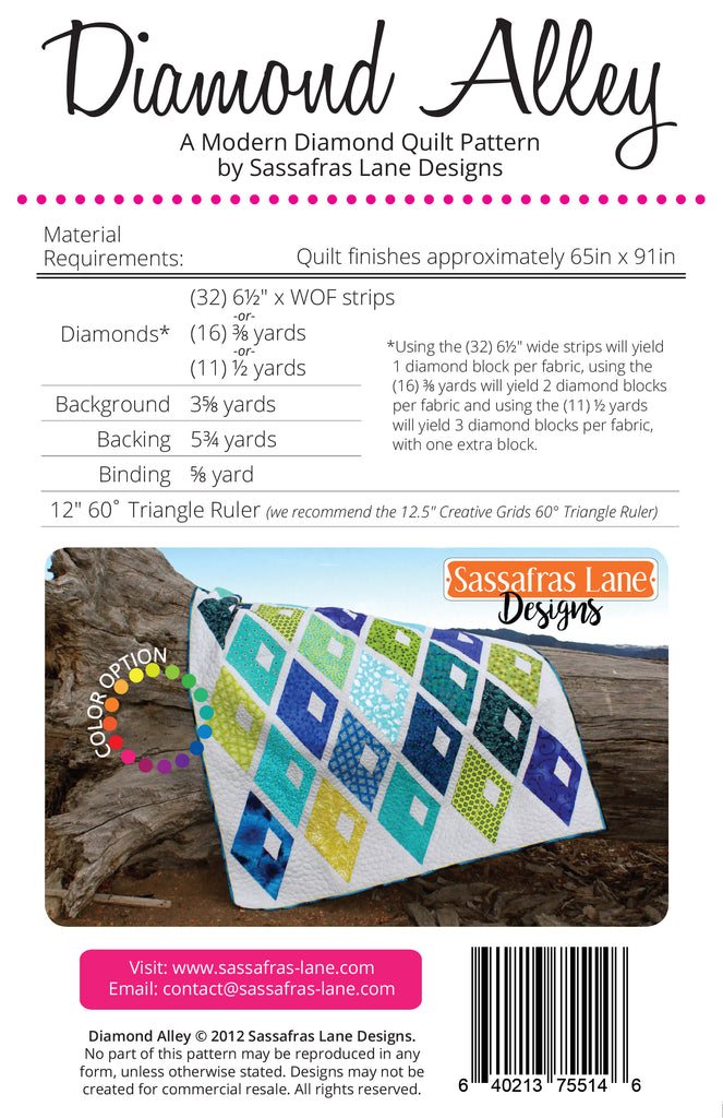Diamond Alley Quilt Pattern