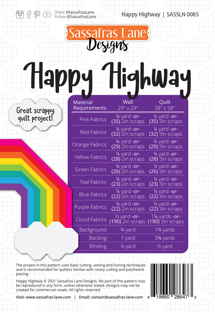 Happy Highway Quilt Pattern