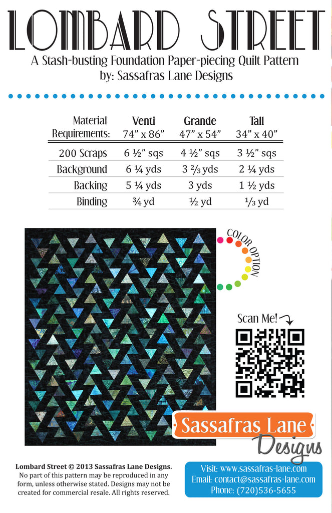 Lombard Street Quilt Pattern