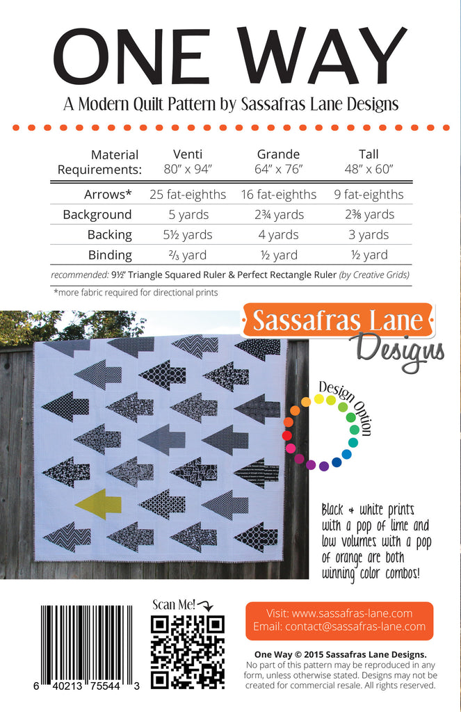 One Way Quilt Pattern