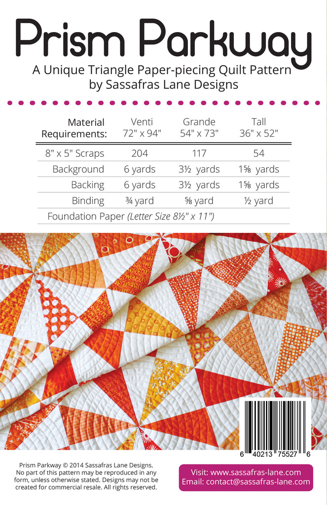 Prism Parkway Quilt Pattern