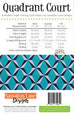 Quadrant Court Quilt Pattern