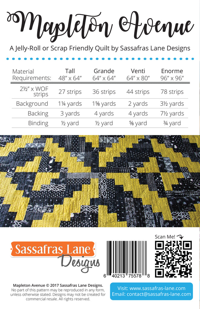 Mapleton Avenue Quilt Pattern