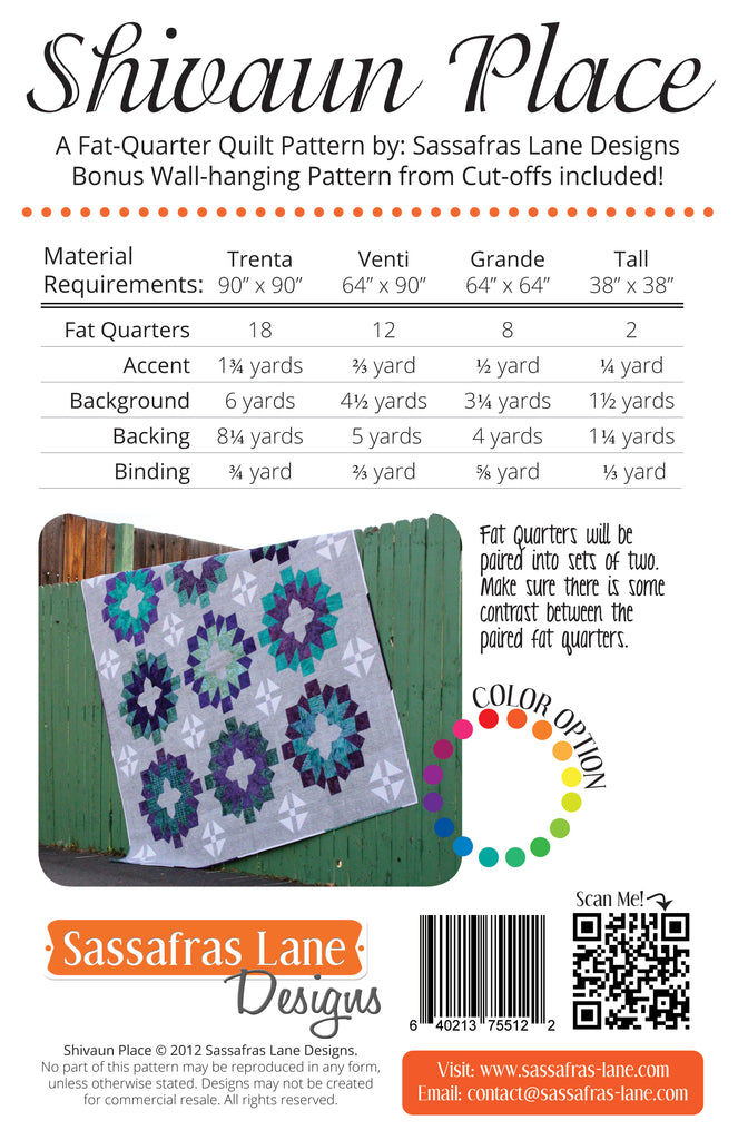 Shivaun Place Quilt Pattern
