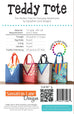 Teddy Tote Bag Pattern