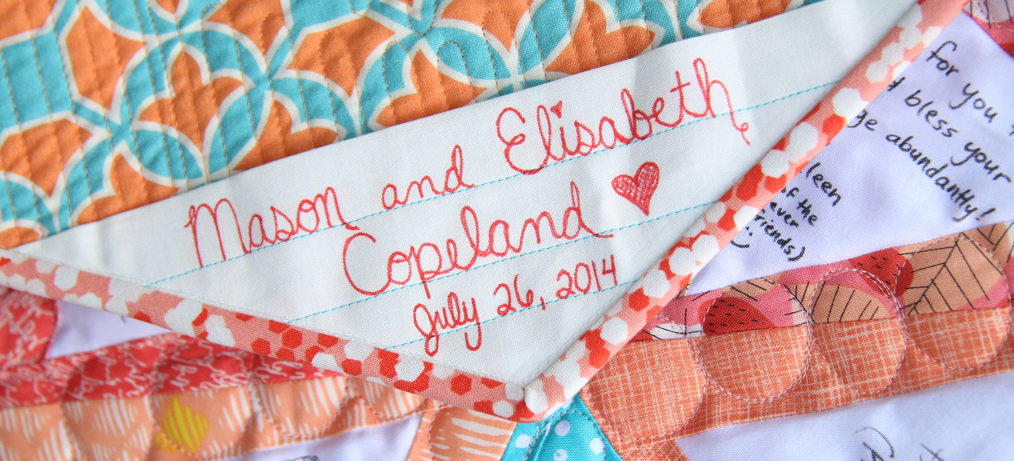 Elisabeth & Mason's Wedding Quilt