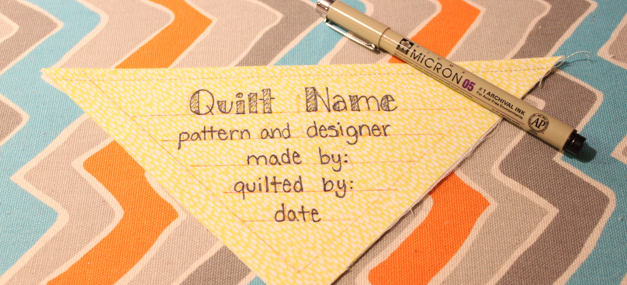 Make Easy Quilt Labels with Fabric Markers - QUILTINGINTHELOFT