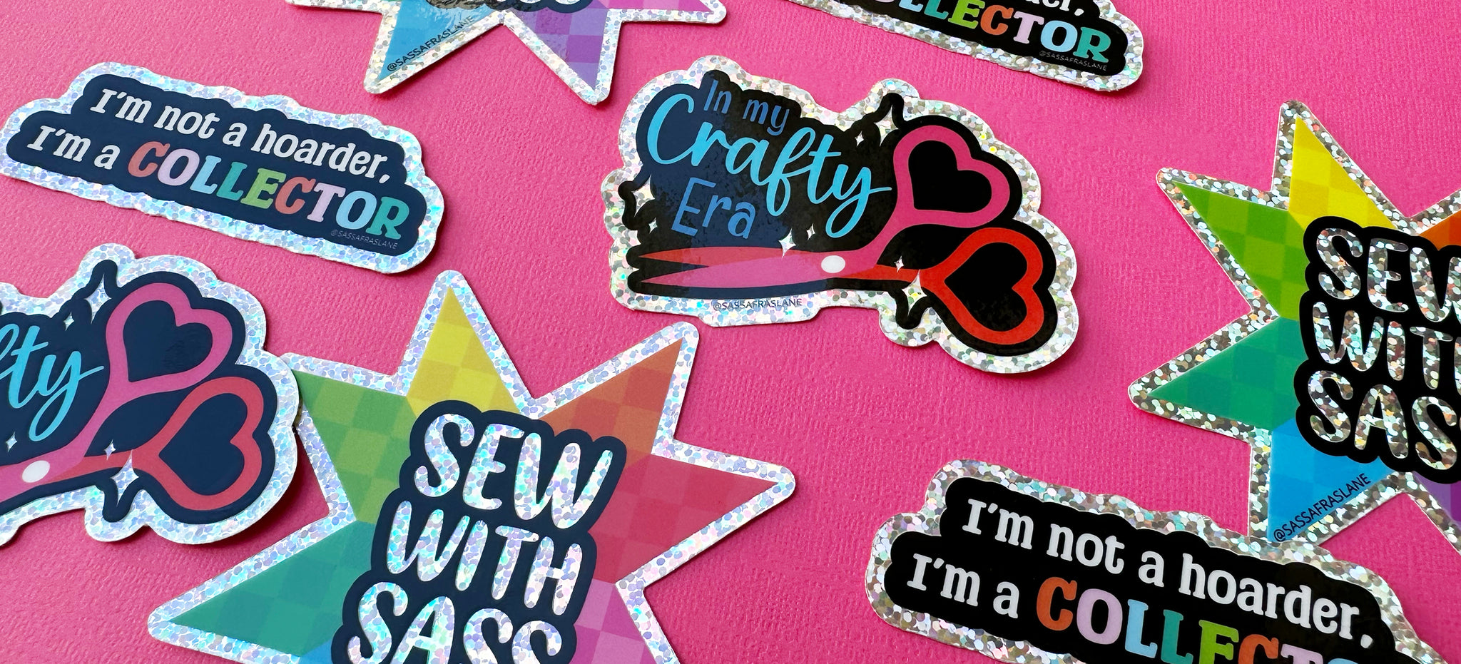 Brand New Glittery Stickers & Labor Day Weekend Sale!